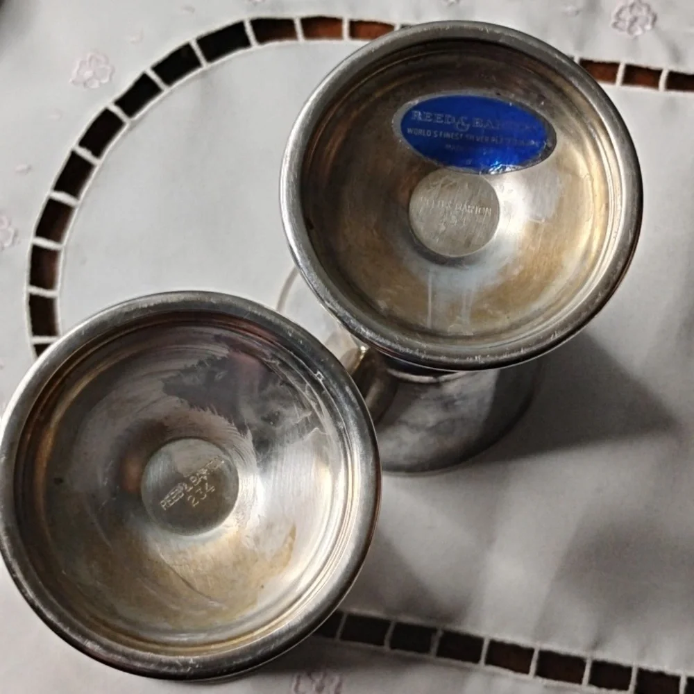 Elegant Silver Plated  Goblets